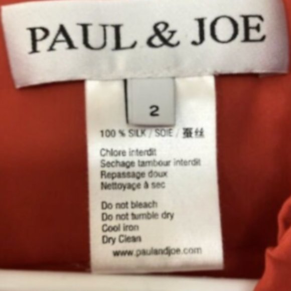 Paul and Joe Red Silk Top - Picture 3 of 3